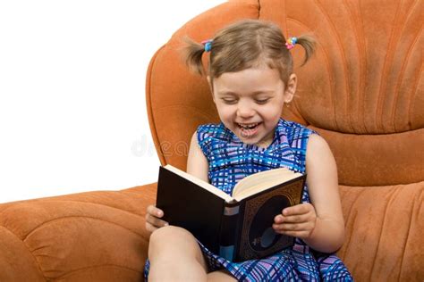 Little Girl Reading Book Stock Image Image Of Expertise 2330703