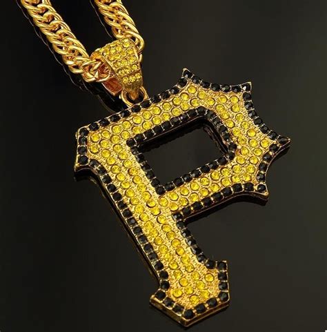 Wholesale Hiphop P Wiz Khalifa Letter Necklace Charms 90cm Snake Chain