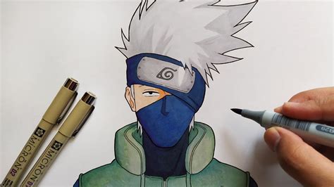 How To Draw The Face Of Kakashi Hatake Naruto Sketchok Step By The Best Porn Website