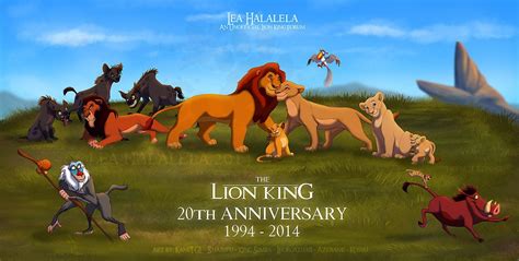 The Lion King 20th Anniversary Collab By Kanutgl With Images Lion King Fan Art Lion King