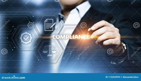 Compliance Rules Law Regulation Policy Business Technology Concept