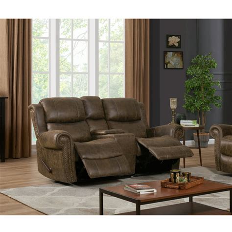 Prolounger Wall Hugger Rolled Arm Reclining Loveseat In Distressed