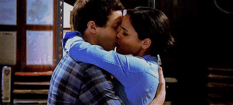 when they kissed in the supply closet brooklyn nine nine jake and amy s popsugar