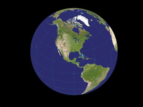 Satglobe4 Visualizing Earth From Space 3 D Rendering Of