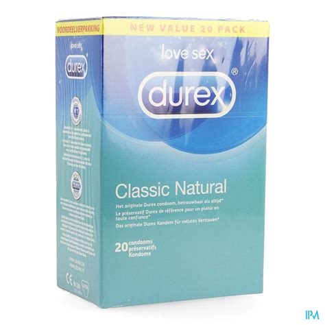 Durex Classic Natural Condoms 20 Santis