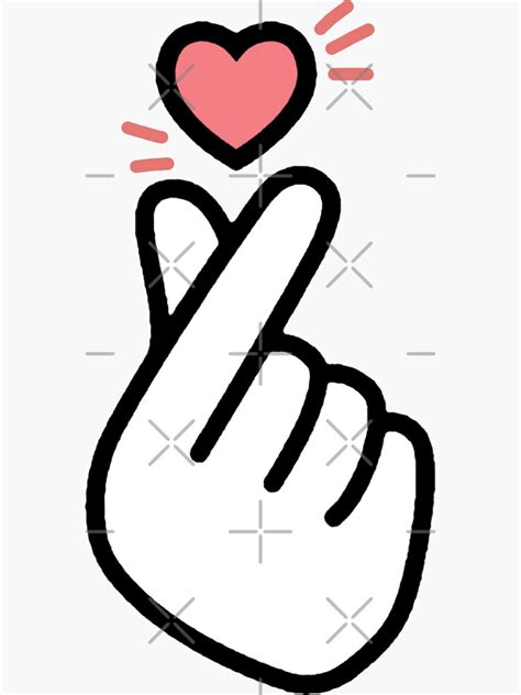 16 Baru Kpop Finger Heart
