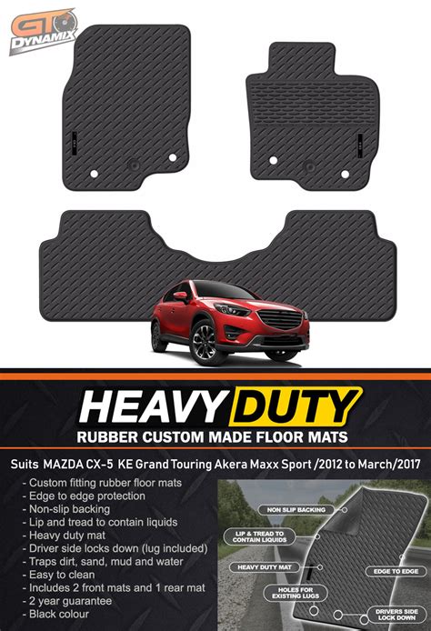 Custom Hd Rubber Floor Mats Mazda Cx 5 Akera Maxx Sport 22012 32017