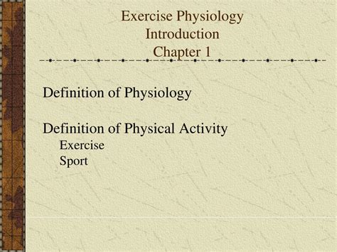 Exercise Physiology Definition Ppt Exercisewalls