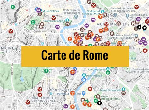 Carte De Rome Italie Plan Détaillé Gratuit Et En Français à Télécharger