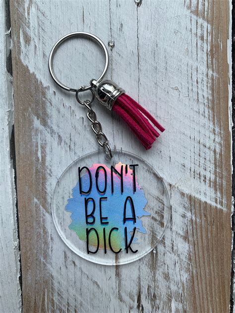 Funny Acrylic Keyring Keychain Rude T Shit Mums Club Etsy