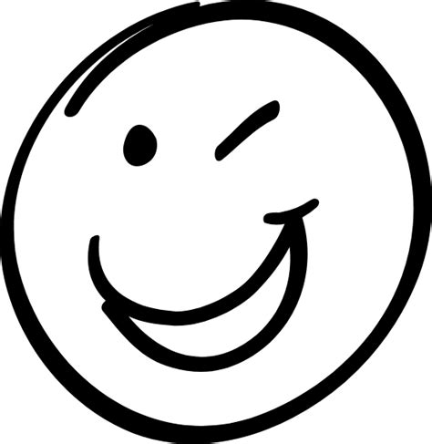 Winking Smiley Face Graphic Emoji Free Graphics Vectors Picmonkey Artofit
