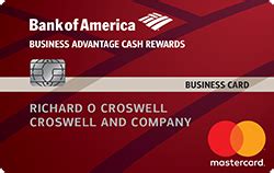 No matter which bank of america card you might choose, know. Business Advantage Cash Rewards Mastercard® from Bank of America
