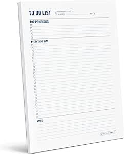 Two Tumbleweeds To Do List Notepad Daily Task Planner Checklist And