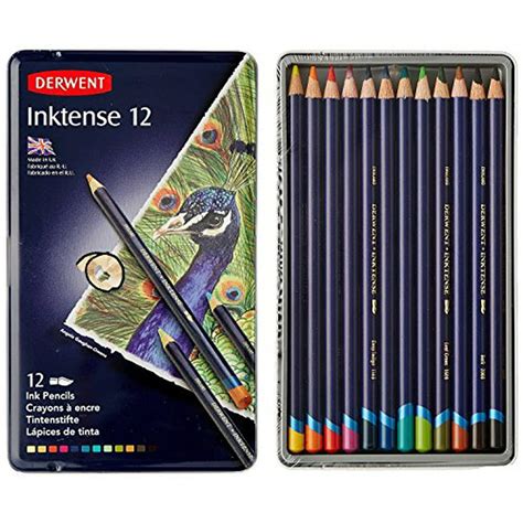 Derwent Colored Pencils Drawing Watercolor Art Inktense Ink Pencils