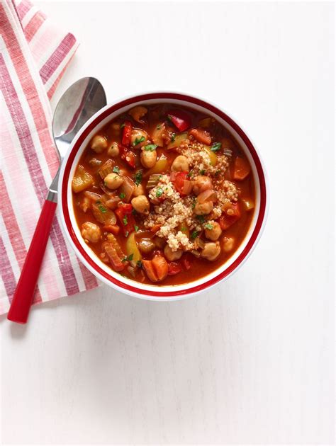 Chickpea And Red Pepper Soup With Quinoa Recipe