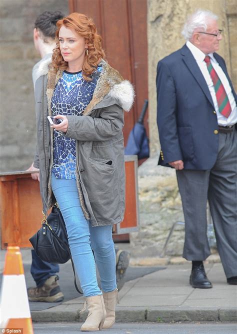 Keeley Hawes Stirs Up Trouble As A Brazen Redhead While Filming Jk