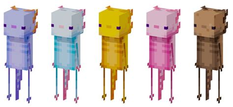 Axolotls Minecraft Skin Pack Mcpe Addons Minecraft Pe Addons Mods