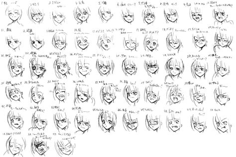 50 Expressions Anime By Bardi3l On Deviantart Anime Expressions Anime Faces Expressions Face
