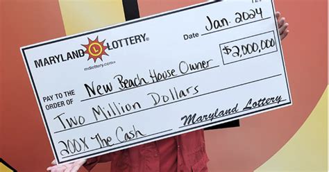 Two Lucky Marylanders Start 2024 Off As Millionaires Thanks To The Lottery