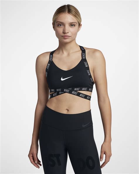Nike Indy Logo Womens Light Support Sports Bra Activewear Fashion