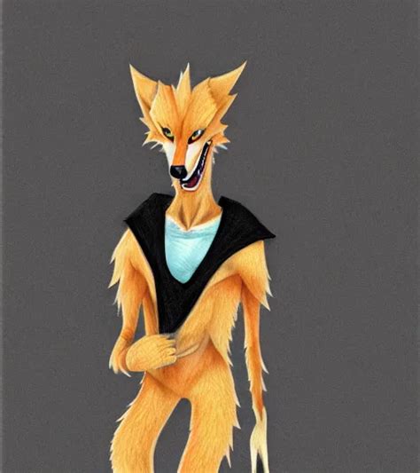 Anthropomorphic Male Coyote Character Art Stable Diffusion OpenArt