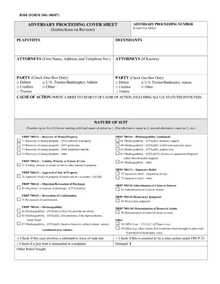 27 Bankruptcy Form Free To Edit Download And Print Cocodoc