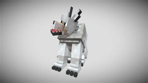 Minecraft Wolf 3d Model Gasepin