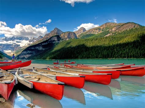 Lake Louise Is A Hamlet In Alberta Canada Banff National Park Marina