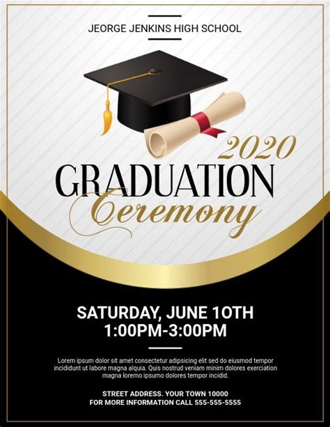 Graduation Ceremony Graduation Invitations Template Graduation