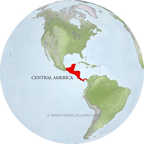 Geographical Map Of Central America