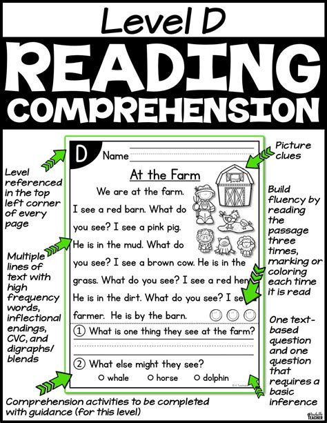 Free Printable Spring Reading Comprehension Worksheets For Second Grade