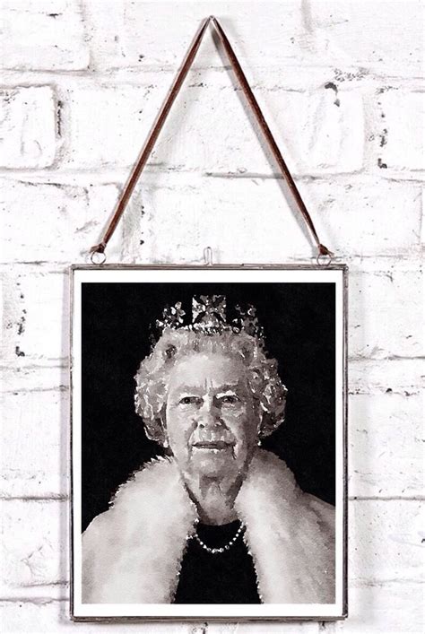 Queen Elizabeth Ii Print Queen Elizabeth Ii Art Queen Art Etsy