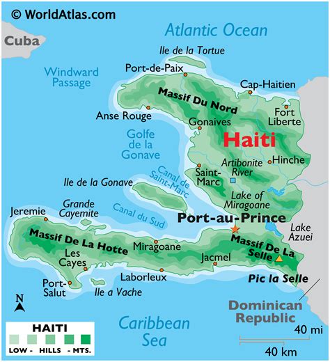 Cuba Haiti Map