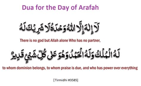 Dua For The Day Of Arafah Duas Revival Mercy Of Allah