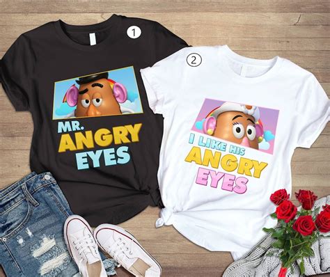 Toy Story Mr And Mrs Potato Head Shirt Toy Story Mr Angry Etsy