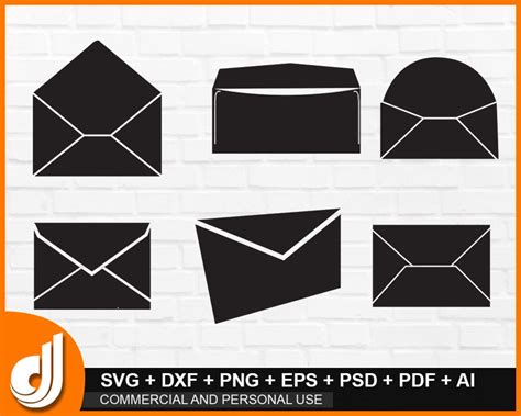 Envelope SVG Bundle Mail SVG Envelope Clipart Envelope Cut Etsy