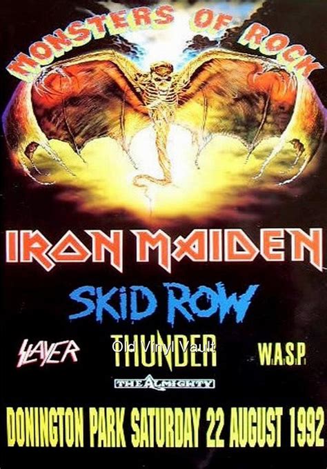 Iron Maiden-Monsters Of Rock Donington Park UK August 22nd 1992 concert