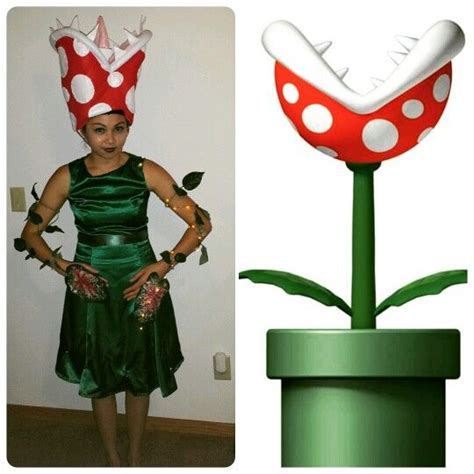 venus flytrap from super mario nintendo pirahna plant in tube or pipe halloween costume