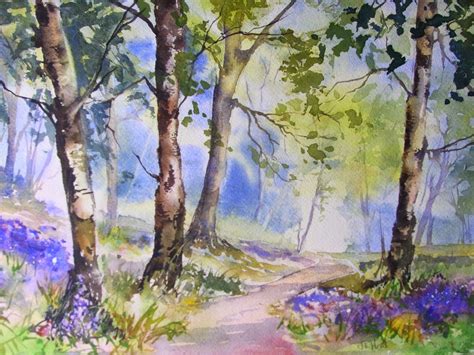 Janes Art Blog Bluebell Wood Painting Lesson
