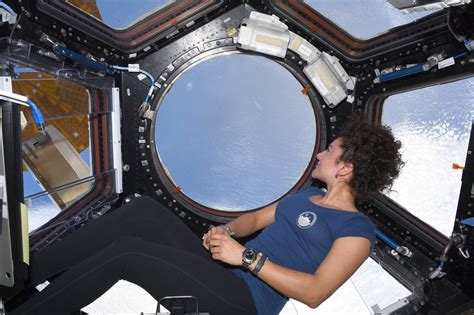 Nasa Astronaut Jessica U Meir Orbiting Earth Inside The International