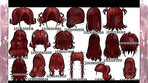 Souyinjeans Brookhaven Id Codes Hair Black Hair Roblox Red Hair