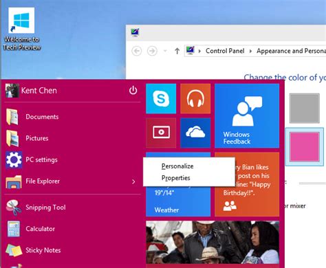 Windows 10 How To Use And Customize The New Start Menu Next Of Windows