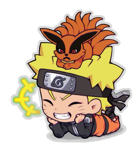 Chibi Naruto And Kyuubi Kurama By Mo Chalina On Deviantart Naruto