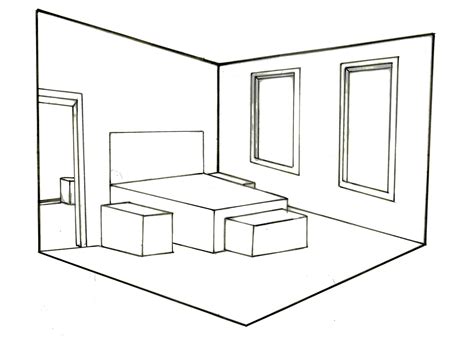 3d Bedroom Drawing At Explore Collection Of 3d