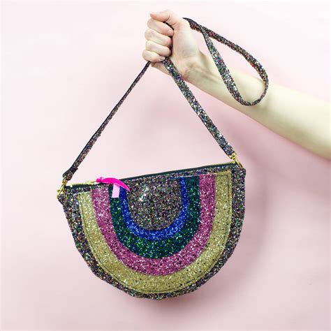 Rainbow Glitter Handbag By Pup Tart Handmade