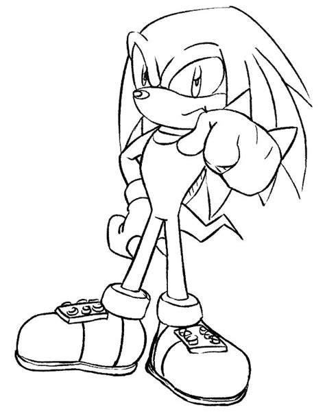 Sonic And Knuckles Coloring Page Coloring Page Blog