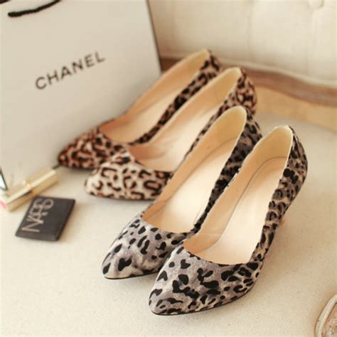 Big Size Drop Shipping 2014 New Sexy Style Thin Heels Party Flock Pumps Leopard Grain Fashion
