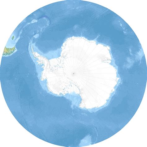 Antarctic Ocean Relief Location Map North Pole And South Pole Clipart