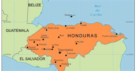 Blog De Geografia Mapa De Honduras
