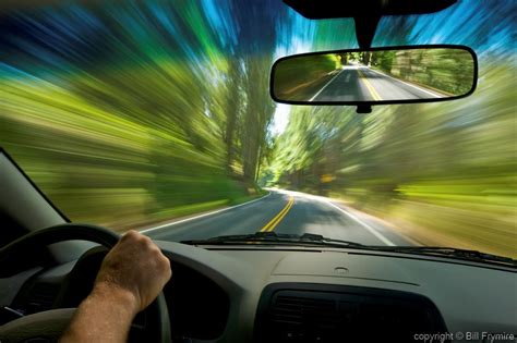 Driver Speeding On Road